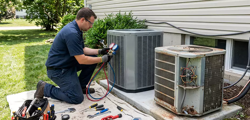 Seasonal AC Checkup in Elizabethport
